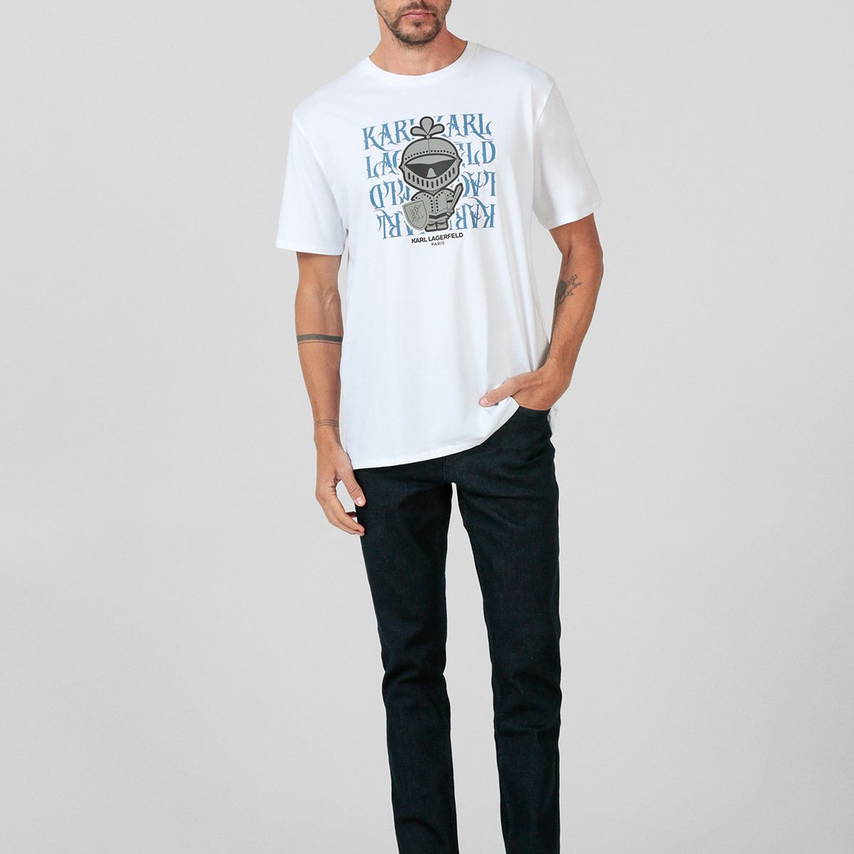 KARL LAGERFELD - Polera Karl Armour con logo