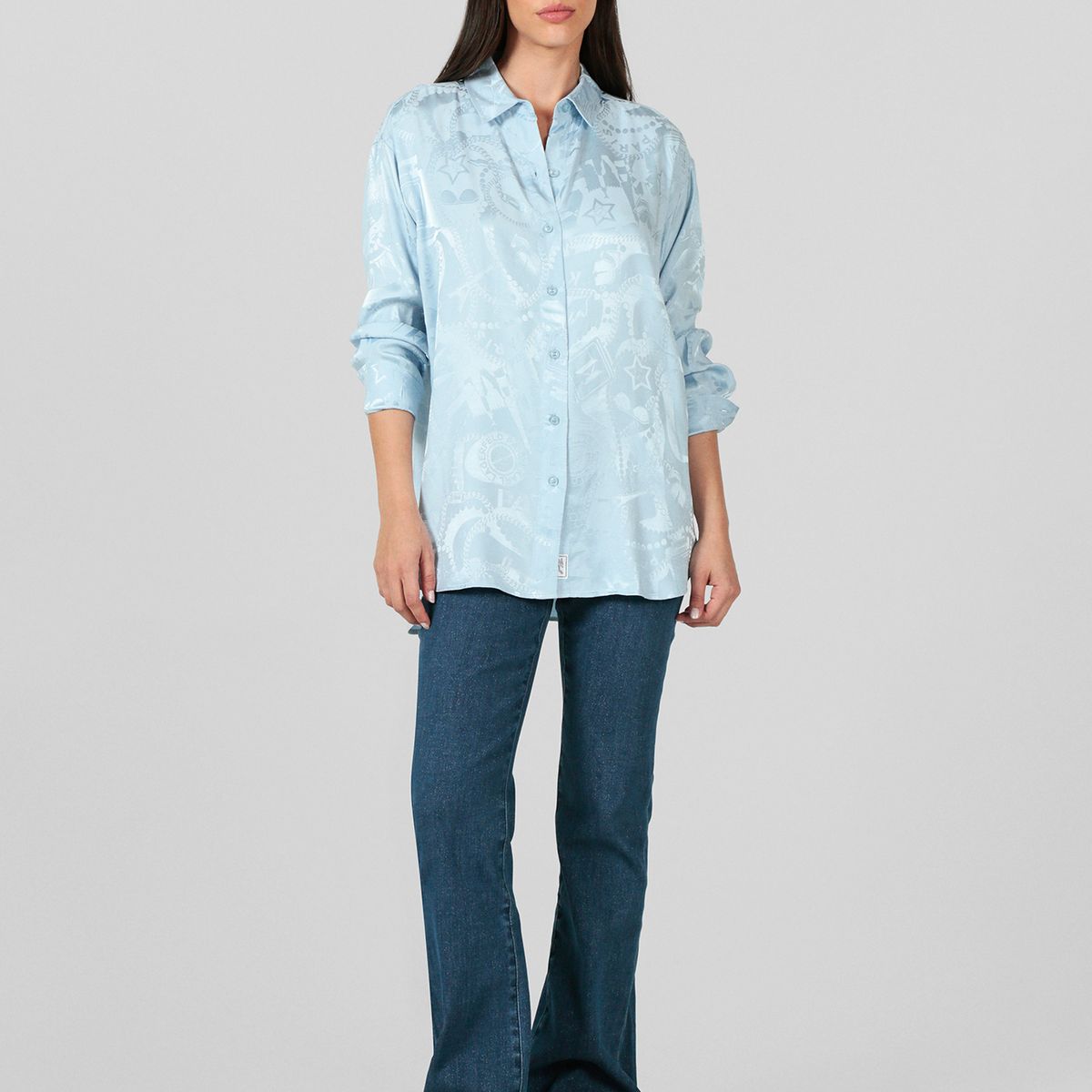 KARL LAGERFELD - Camisa oversize con logotipo