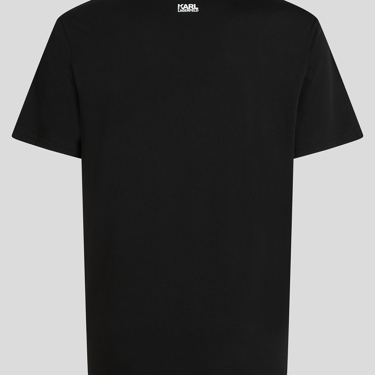 KARL LAGERFELD - Polera con logotipo a patrón de cuadros