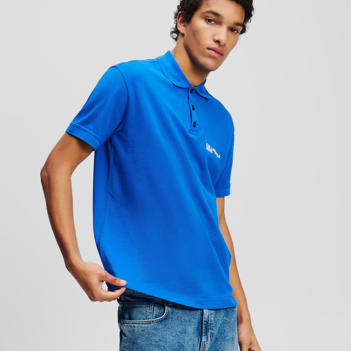 KARL LAGERFELD - Polo regular con logotipo