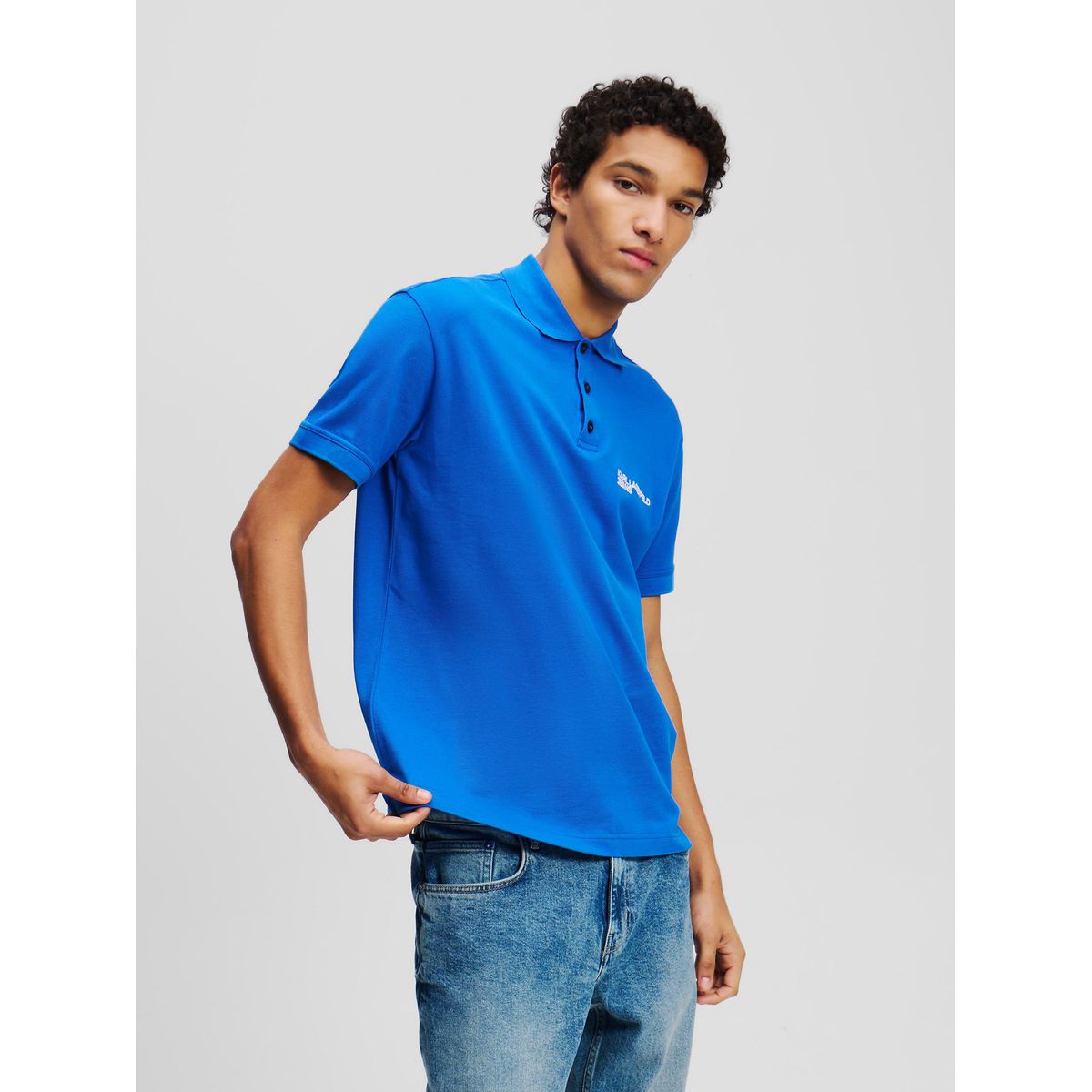 KARL LAGERFELD - Polo regular con logotipo