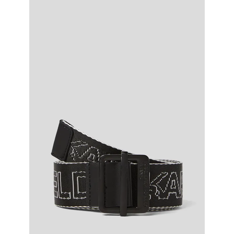KARL LAGERFELD - Cinturón con logotipo bordado