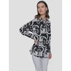 KARL LAGERFELD - Blusa utility con estampado