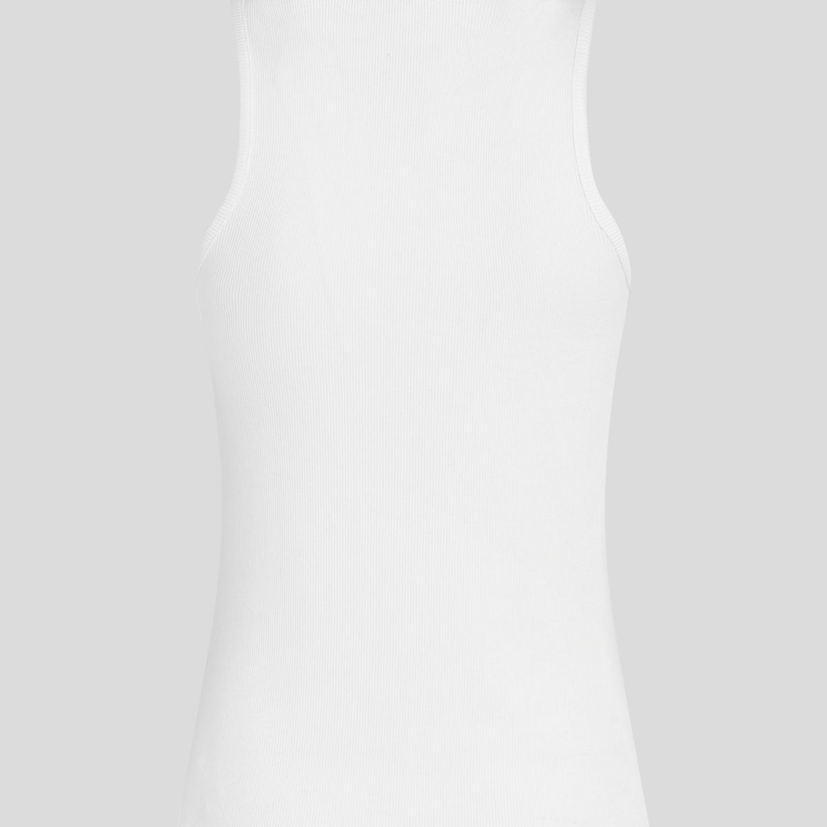 KARL LAGERFELD - Polera essential acanalada sin mangas