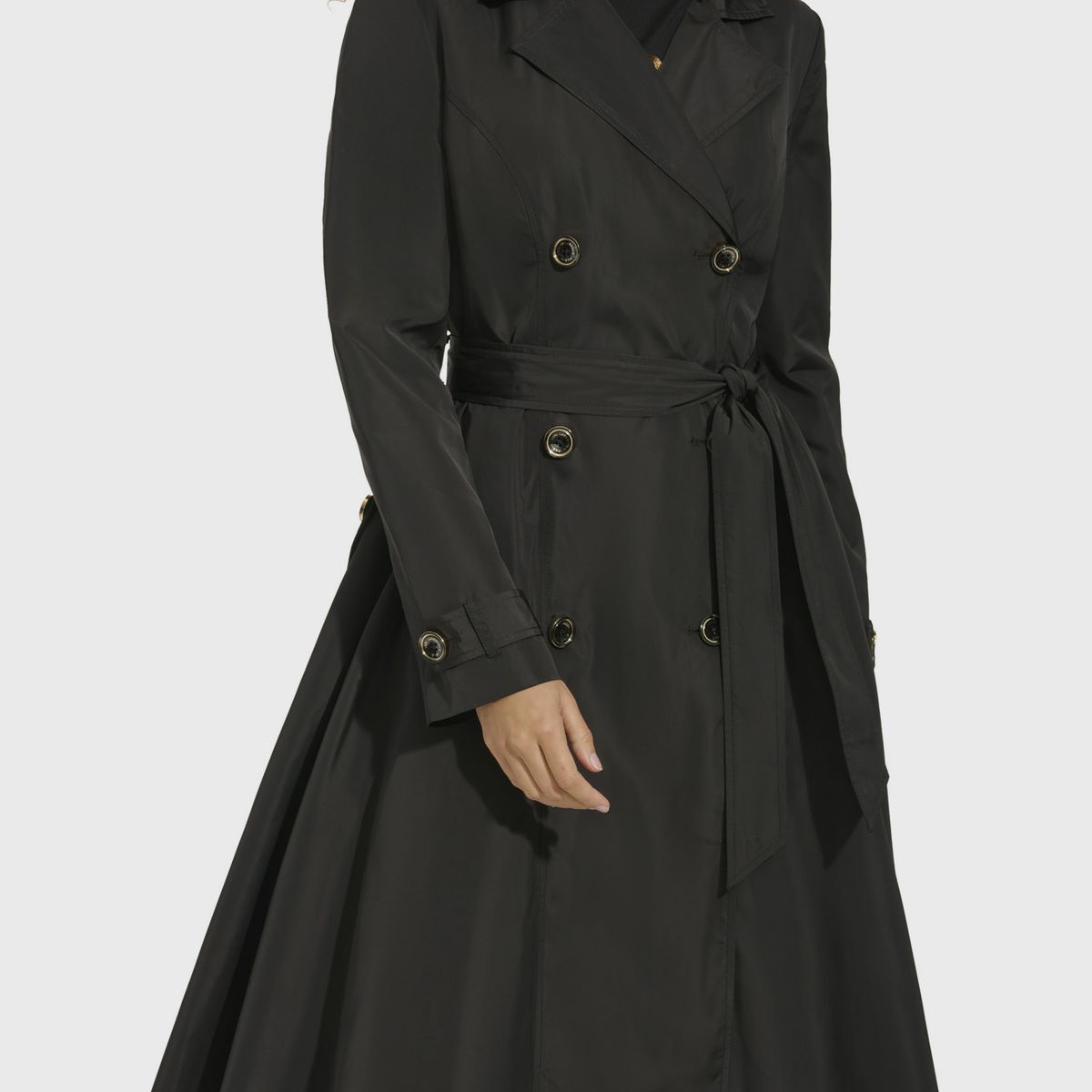 KARL LAGERFELD - Chaqueta larga con pliegues