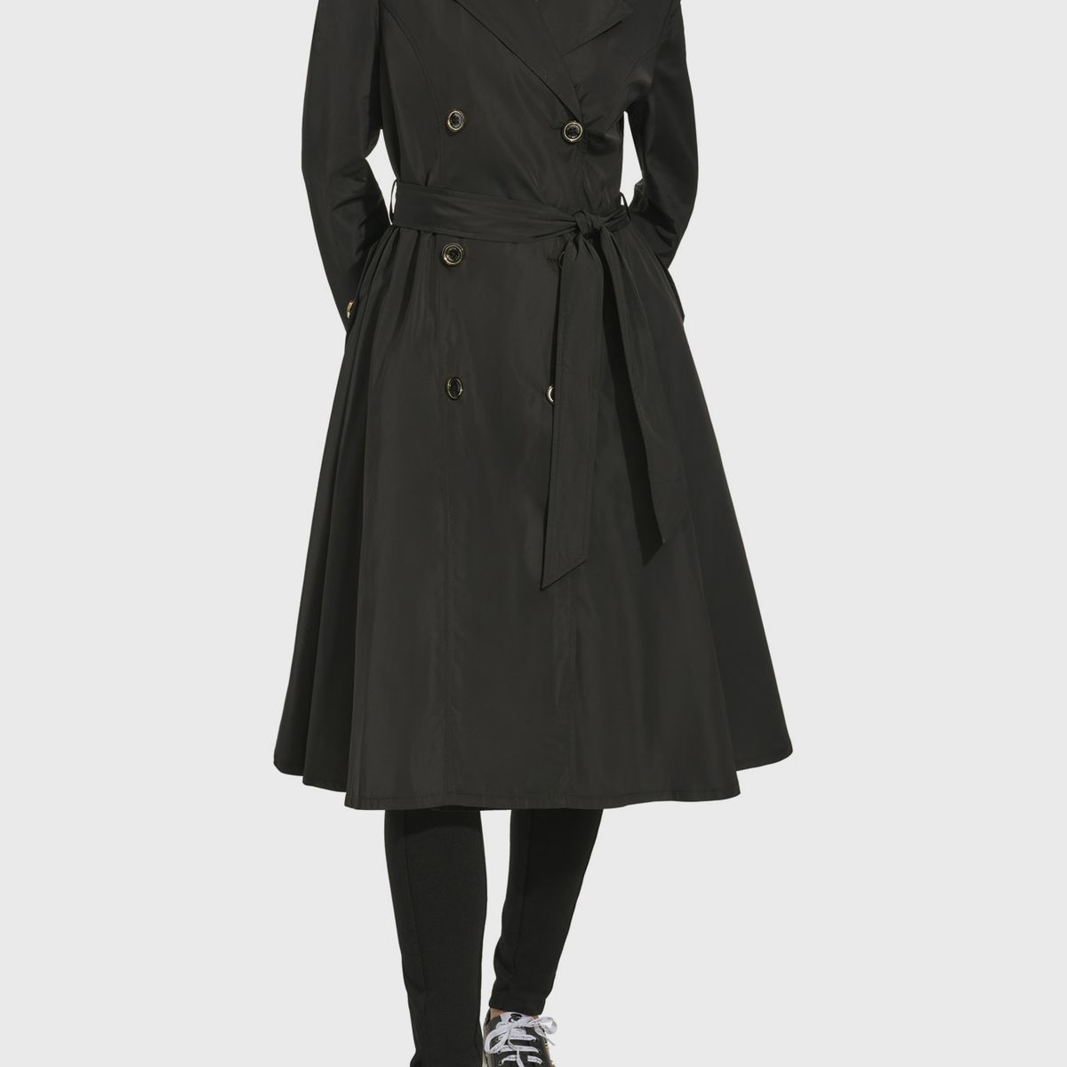 KARL LAGERFELD - Chaqueta larga con pliegues