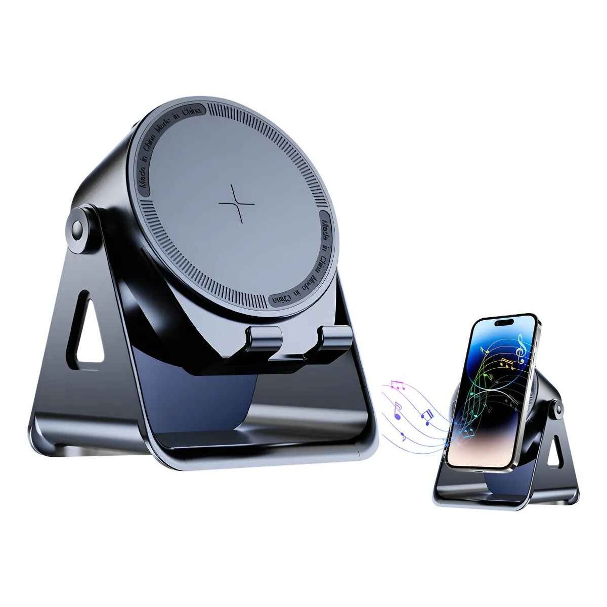 GENERICO - Altavoz Bluetooth Con Inducción Automática Altavoz 360°