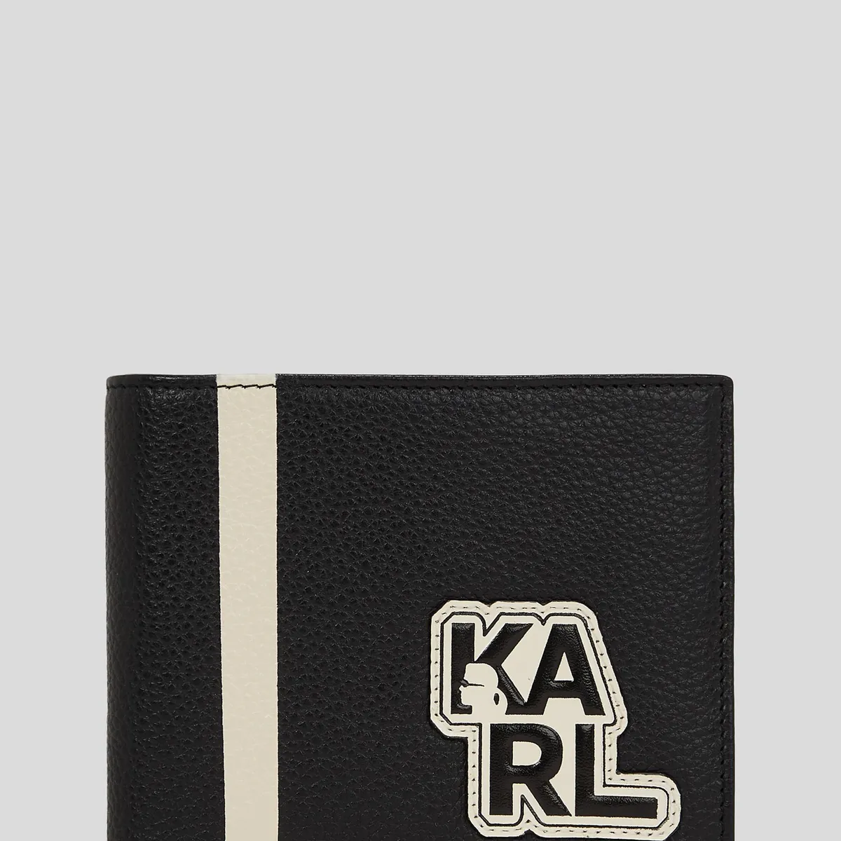 KARL LAGERFELD - Billetera con parche de KARL