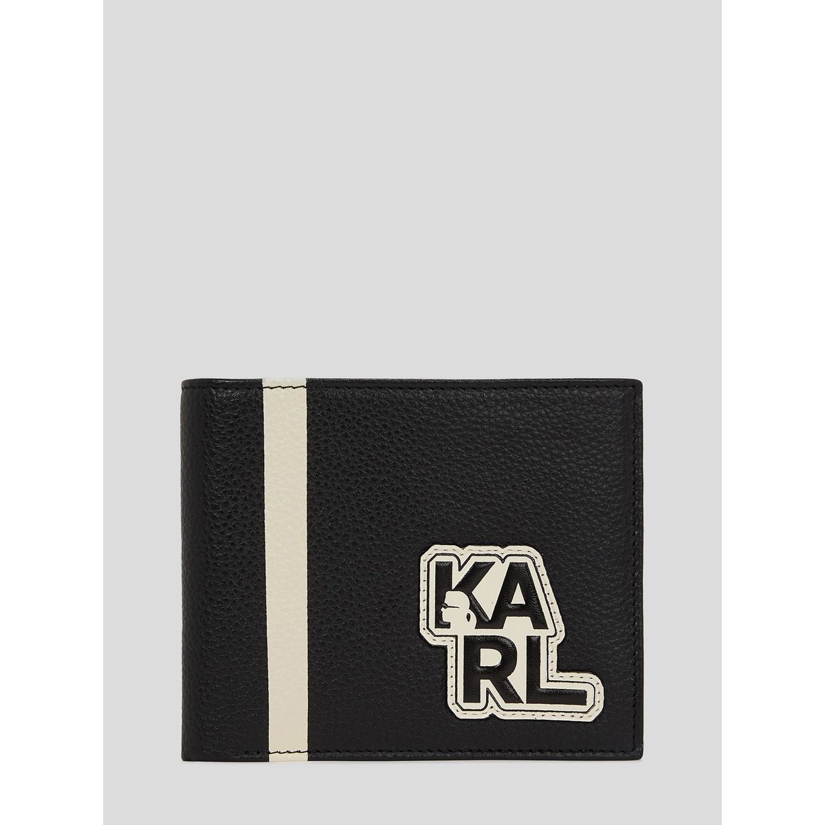 KARL LAGERFELD - Billetera con parche de KARL
