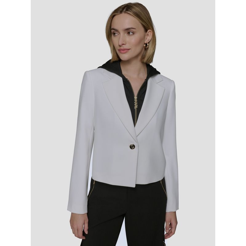 KARL LAGERFELD - Chaqueta corta con gorro