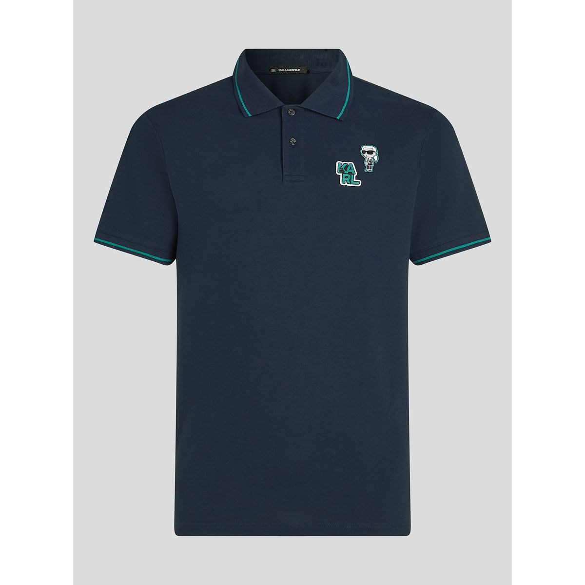 KARL LAGERFELD - Polo con parche IKON