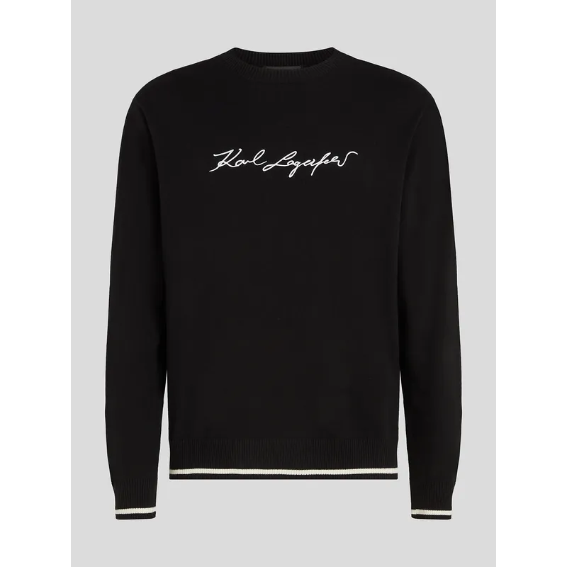 KARL LAGERFELD - Sweater con cuello redondo