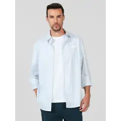 KARL LAGERFELD - Camisa de rayas con logotipo