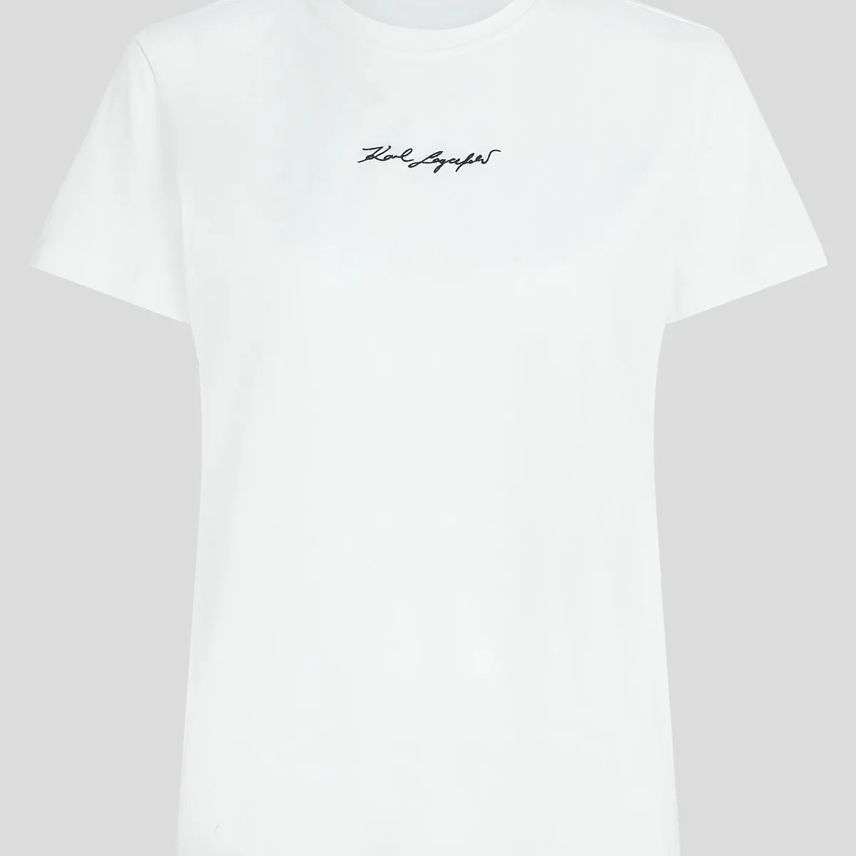 KARL LAGERFELD - Polera essential con firma bordada