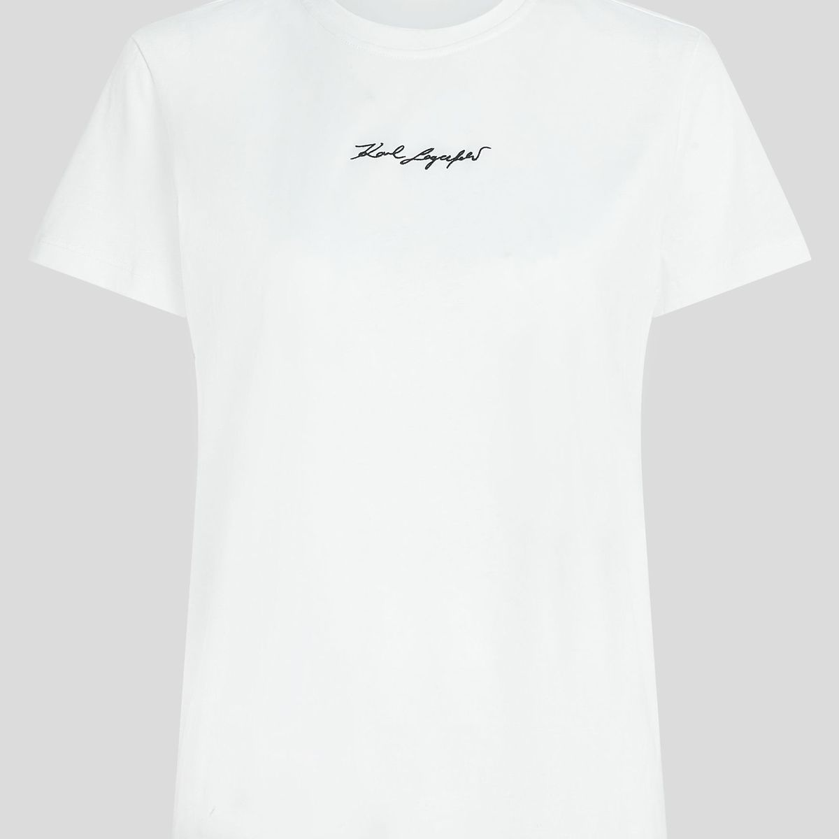 KARL LAGERFELD - Polera essential con firma bordada