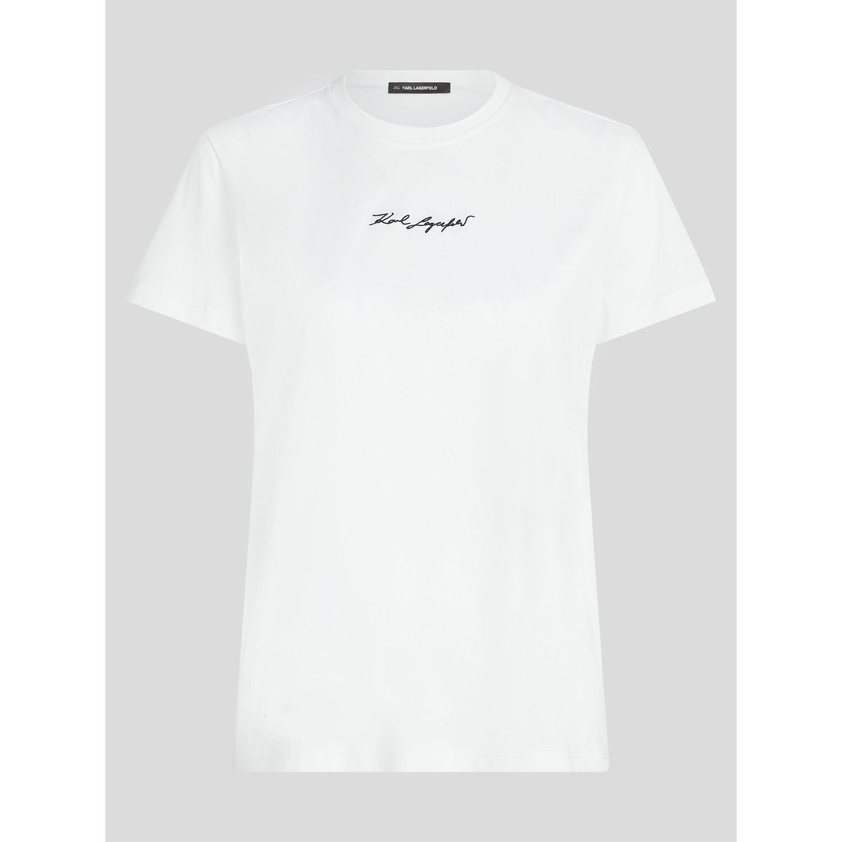 KARL LAGERFELD - Polera essential con firma bordada