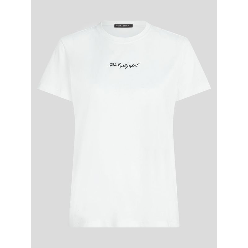 KARL LAGERFELD - Polera essential con firma bordada