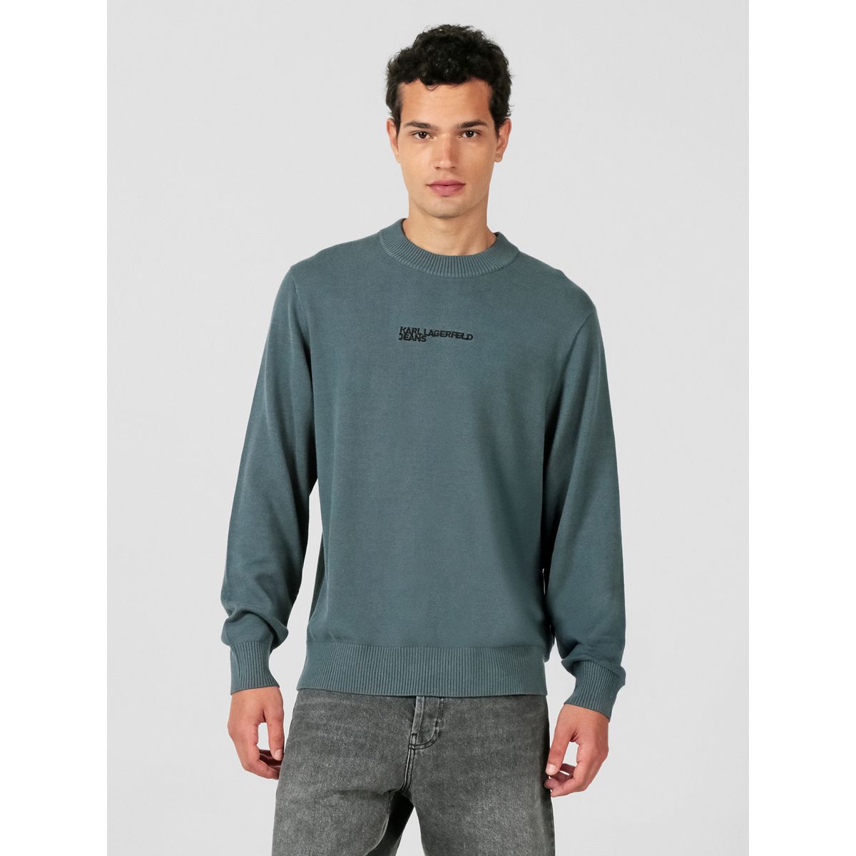 KARL LAGERFELD - Sweater con logotipo bordado