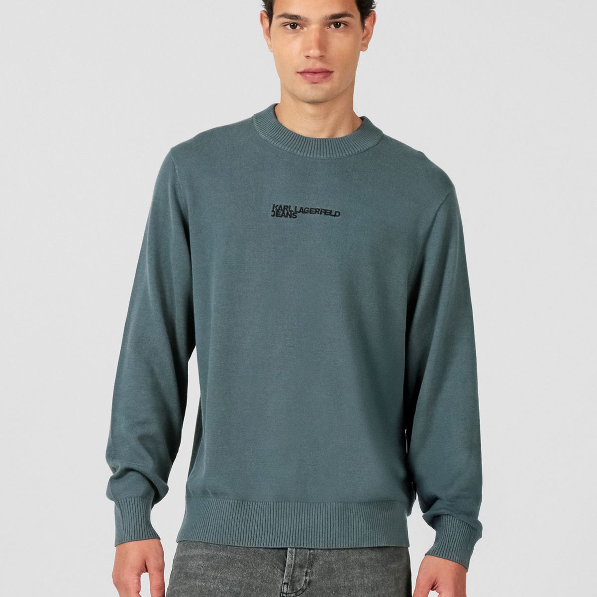 KARL LAGERFELD - Sweater con logotipo bordado