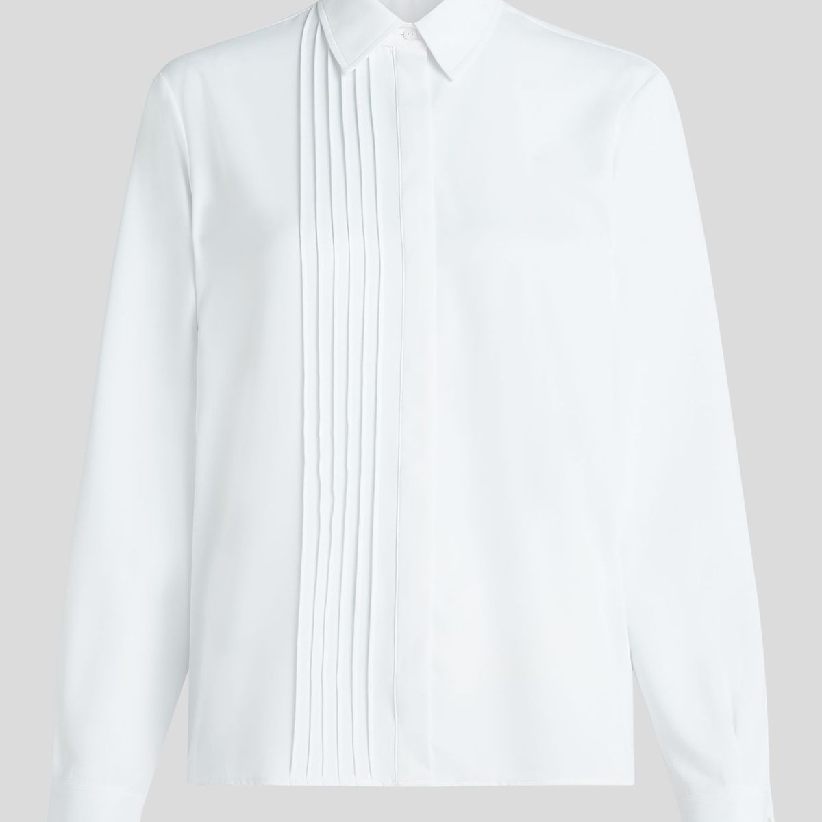 KARL LAGERFELD - Blusa manga larga con detalles de pliegue