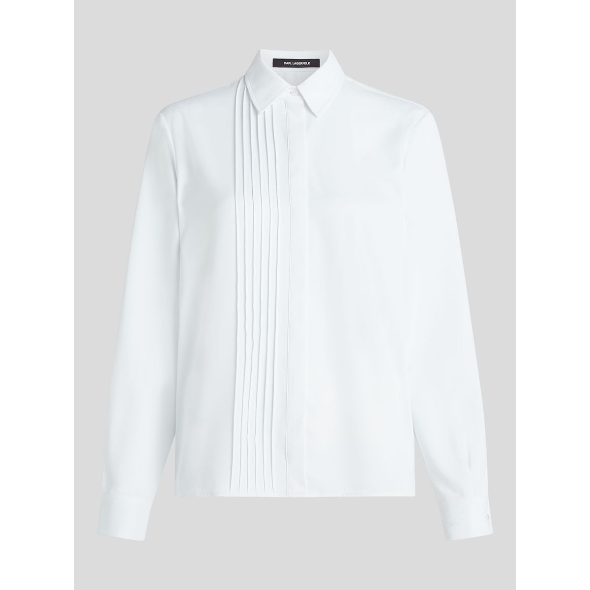KARL LAGERFELD - Blusa manga larga con detalles de pliegue