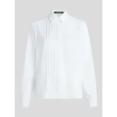 KARL LAGERFELD - Blusa manga larga con detalles de pliegue