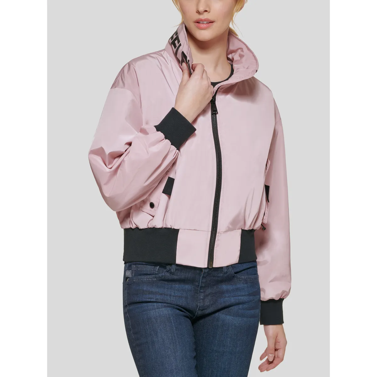 KARL LAGERFELD - Chaqueta bomber y cuello con logo