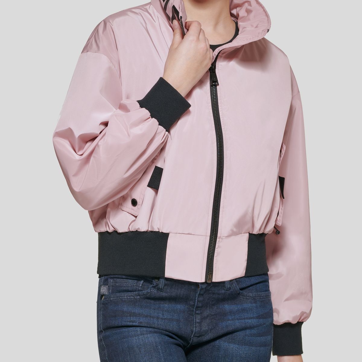 KARL LAGERFELD - Chaqueta bomber y cuello con logo