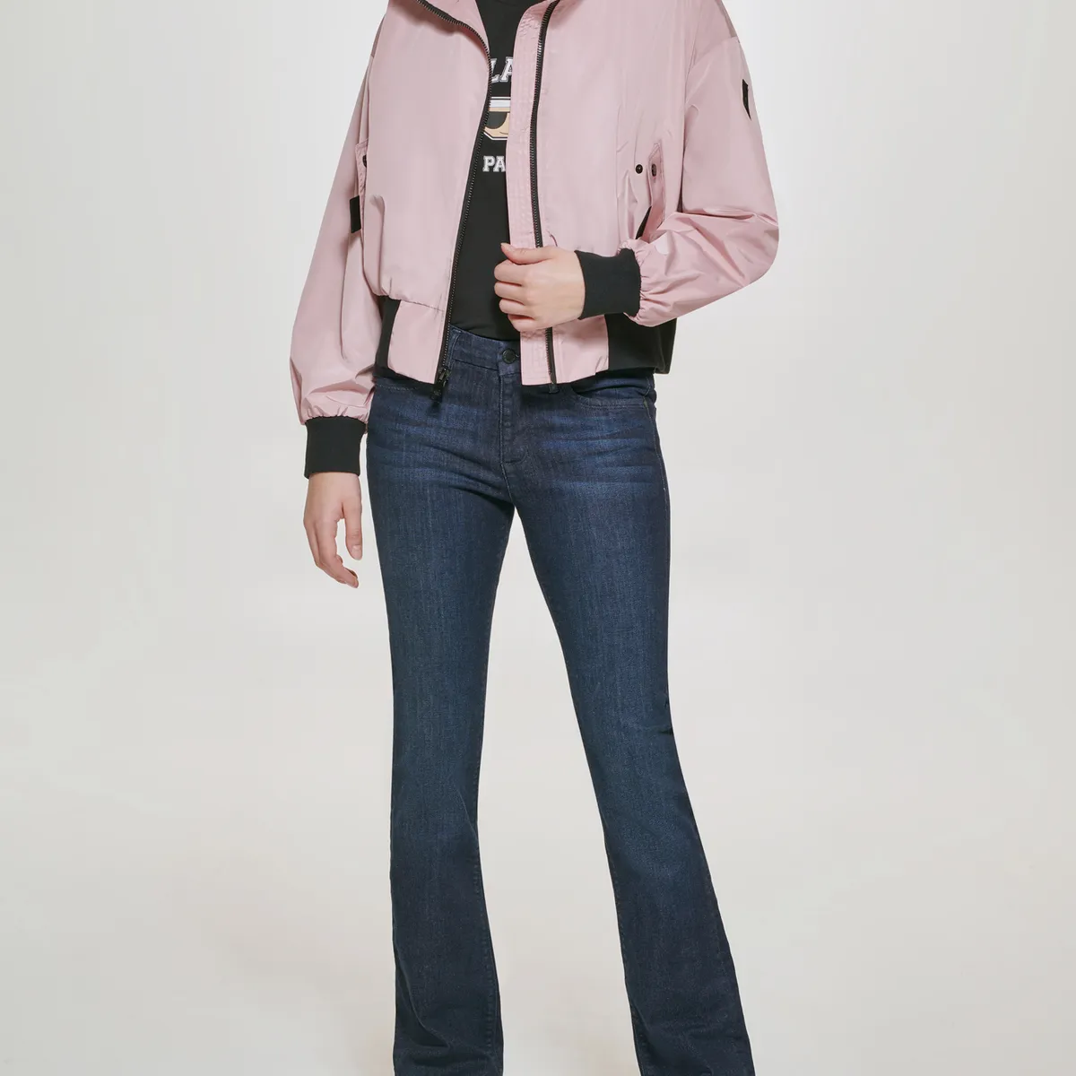 KARL LAGERFELD - Chaqueta bomber y cuello con logo