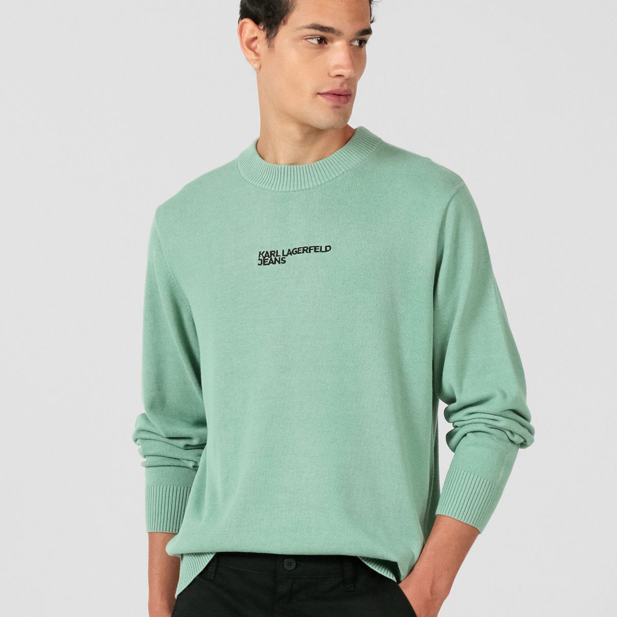 KARL LAGERFELD - Sweater con logotipo bordado