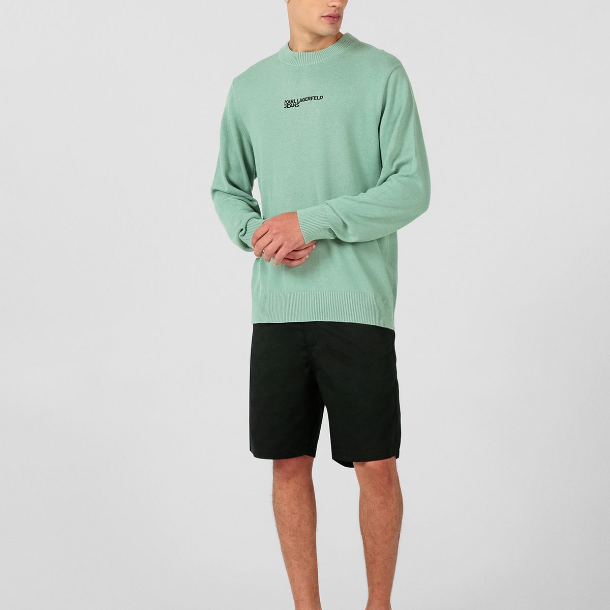 KARL LAGERFELD - Sweater con logotipo bordado
