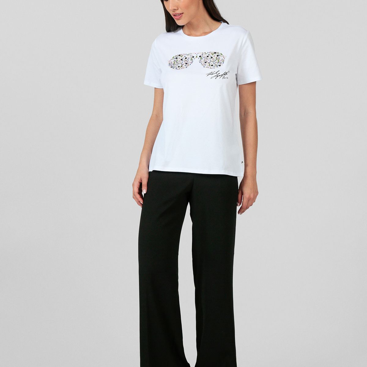 KARL LAGERFELD - Polera con estampado de gafas de sol