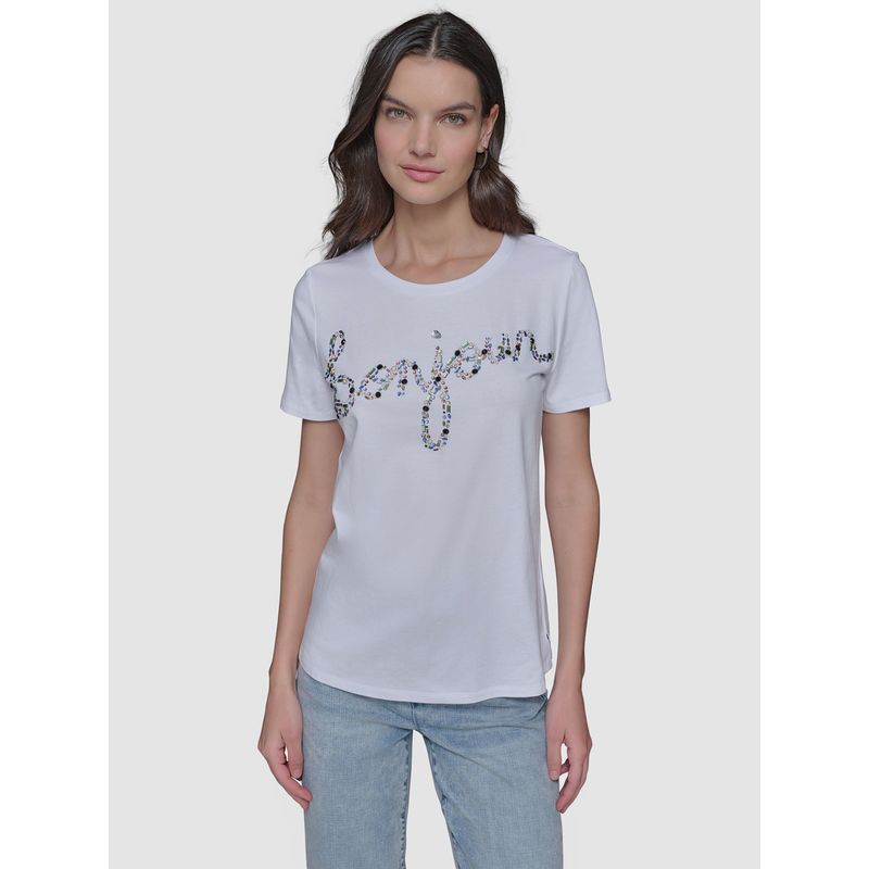 KARL LAGERFELD - Polera con estampado gráfico bonjour