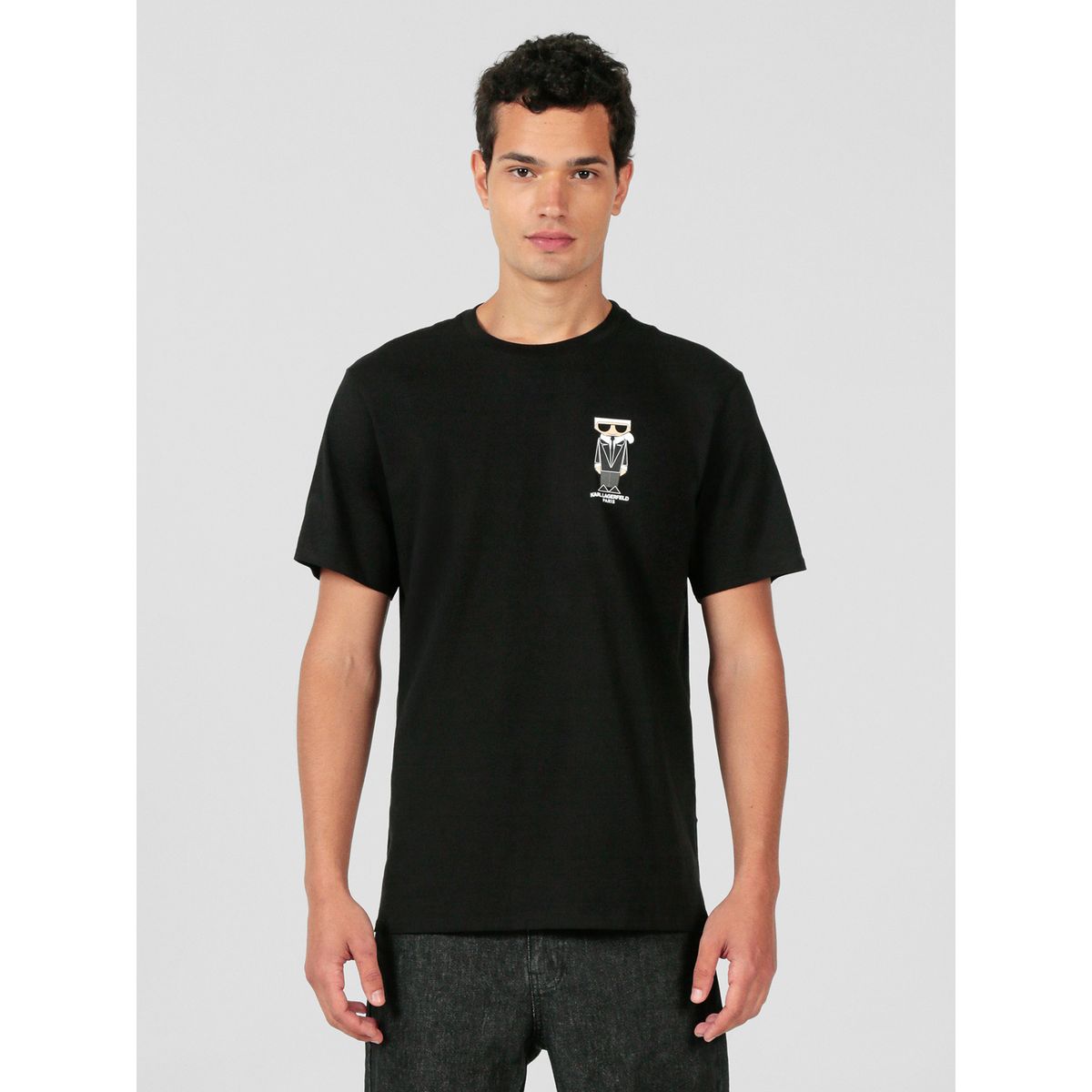 KARL LAGERFELD - Polera con pequeño estampado de Karl