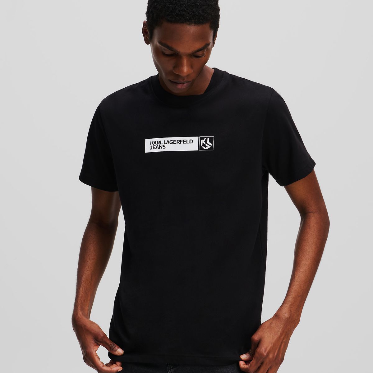 KARL LAGERFELD - Polera slim graphic