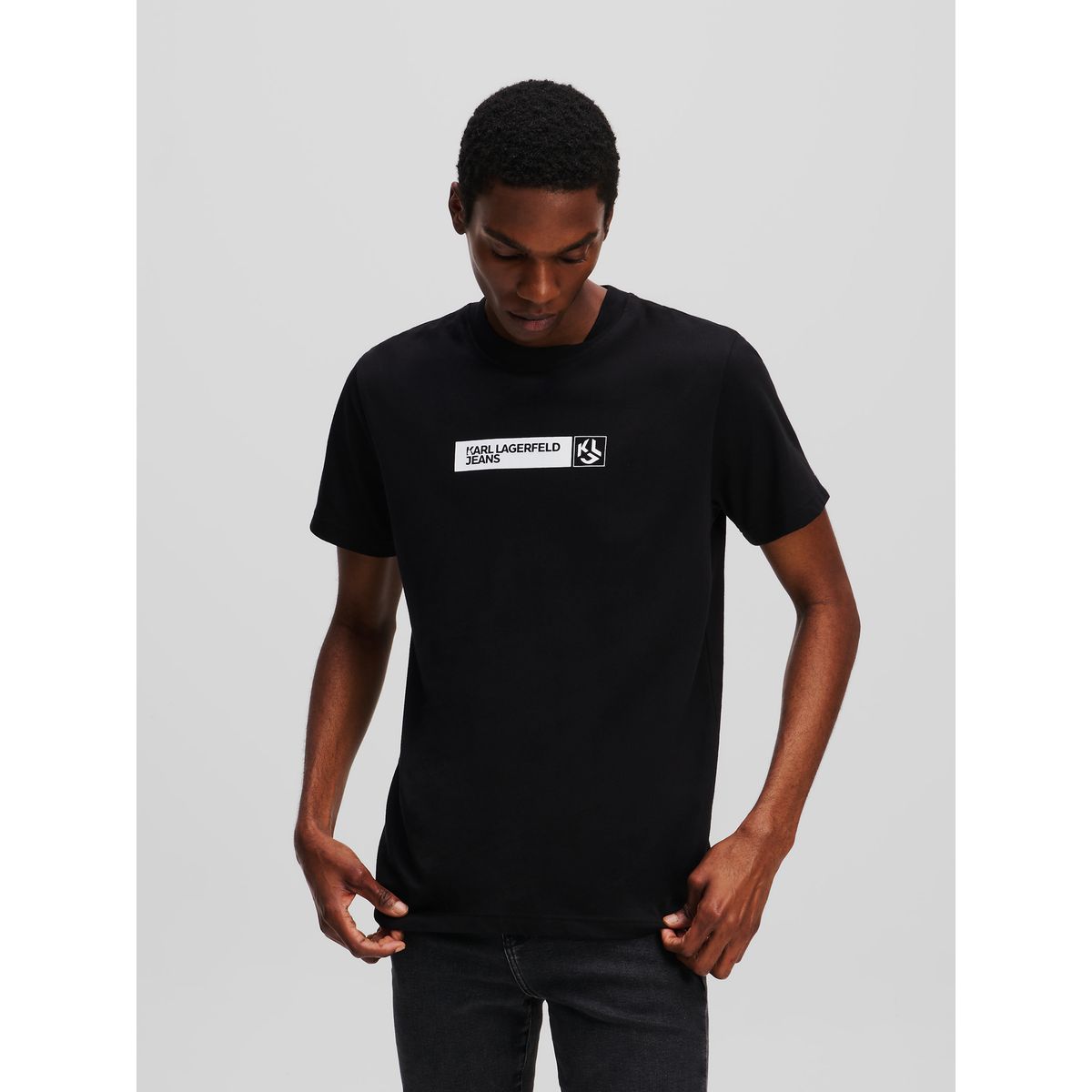 KARL LAGERFELD - Polera slim graphic