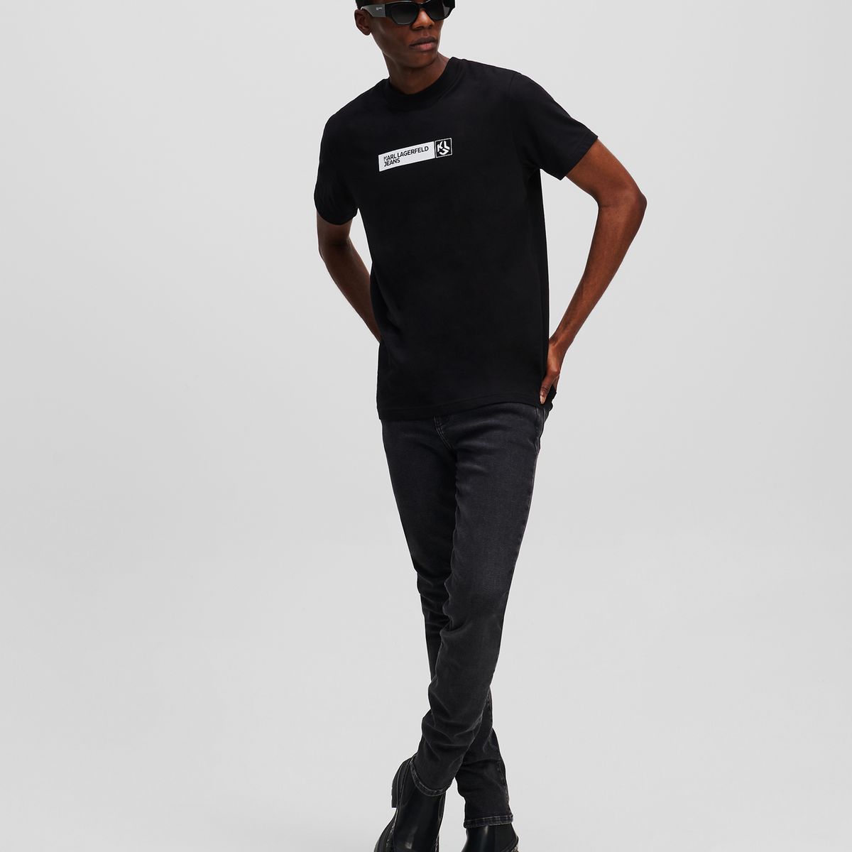 KARL LAGERFELD - Polera slim graphic