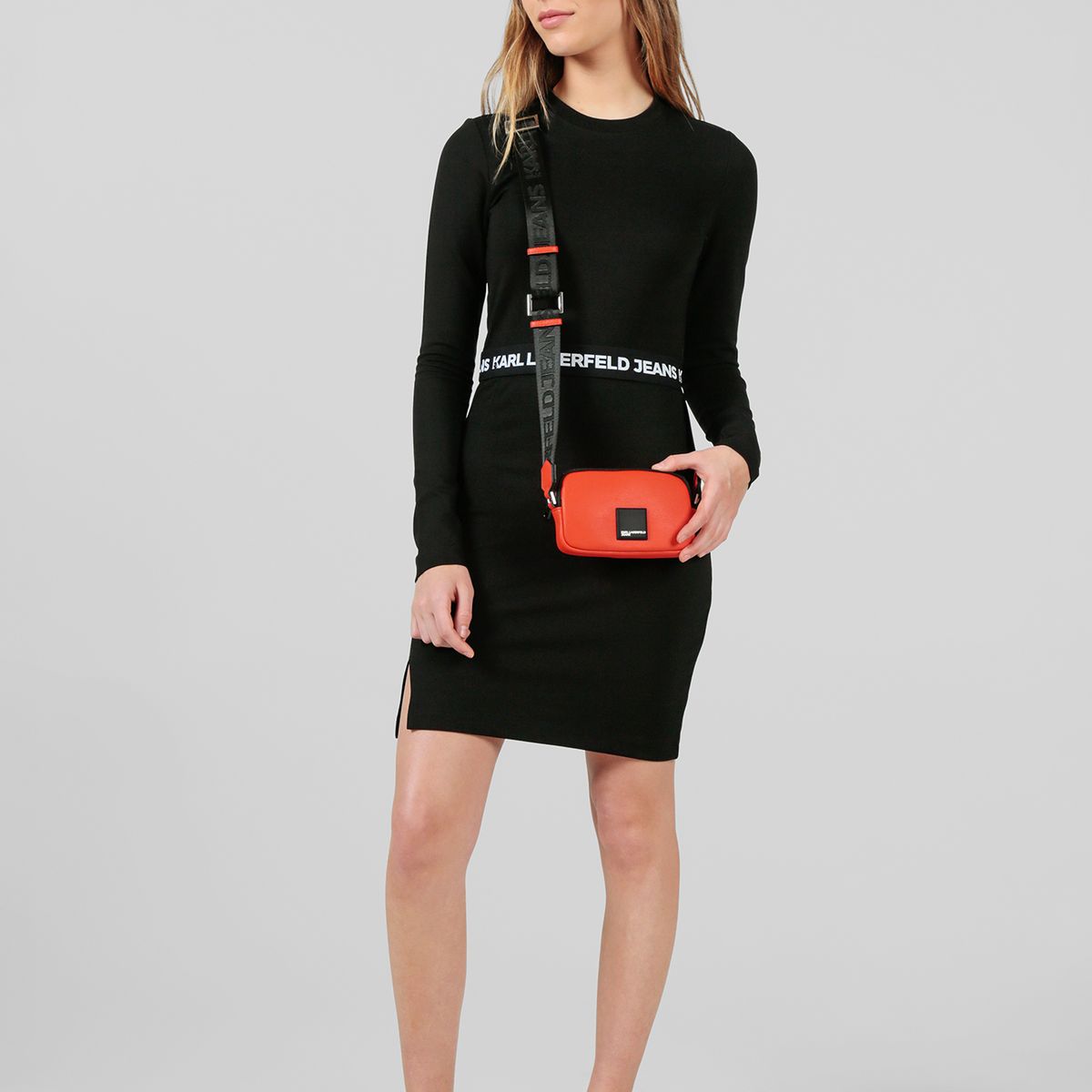 KARL LAGERFELD - Cartera mini con logo en caja