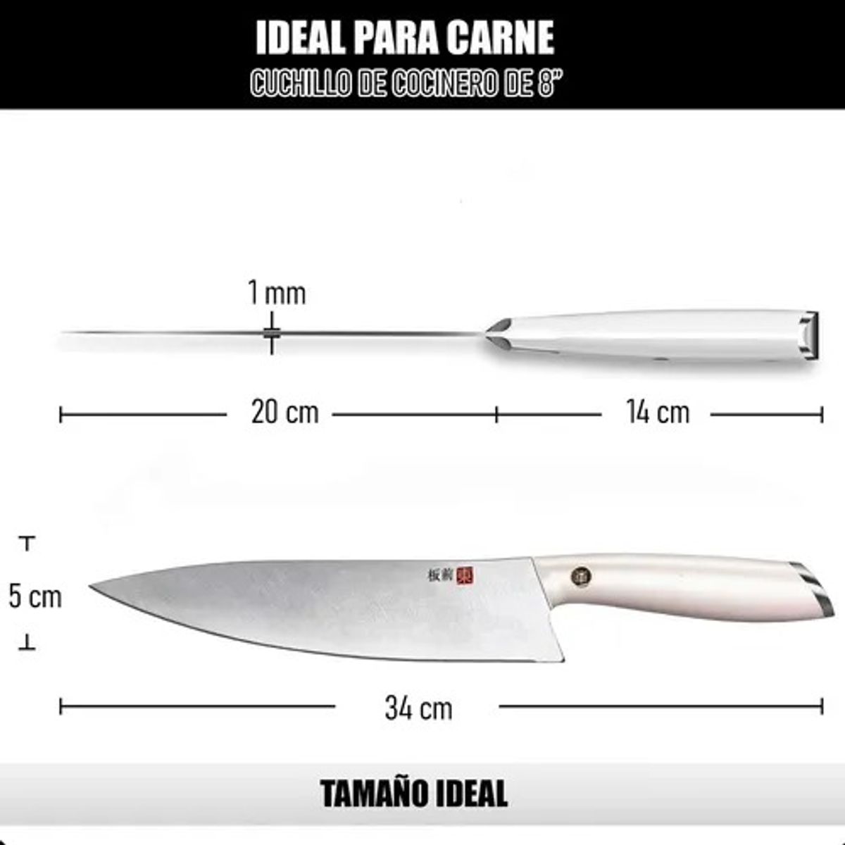 GENERICO - Cuchillo Chef Cuchillo De Cocina Tokai