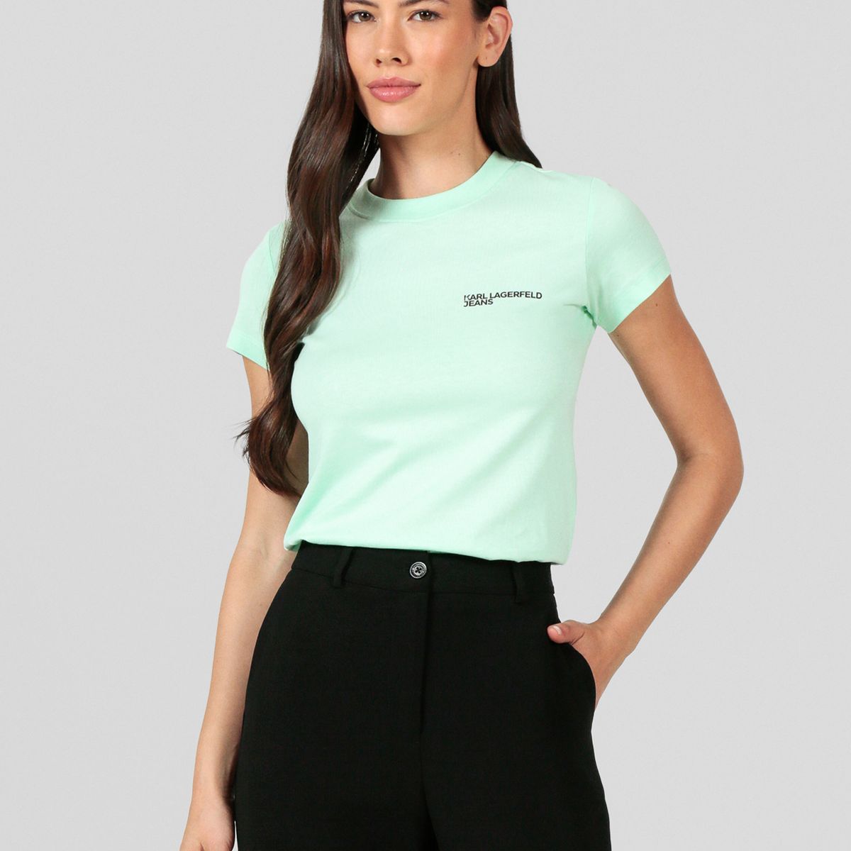 KARL LAGERFELD - Polera slim con logotipo