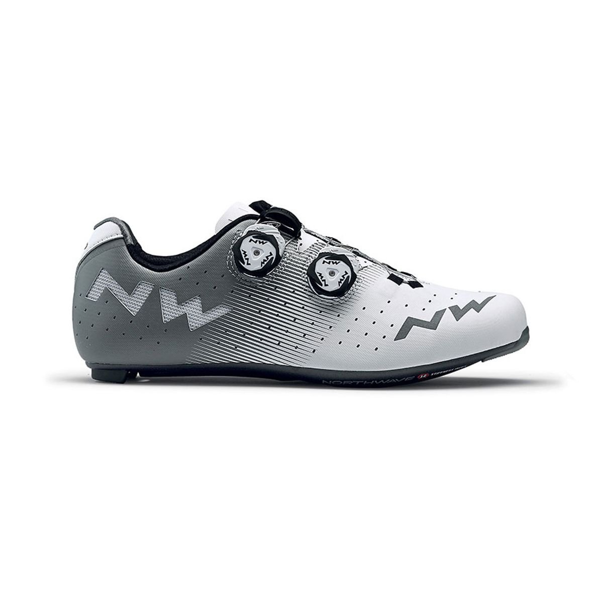 360 - Zapatilla Ciclismo Ruta Northwave® Revolution Silverwhite