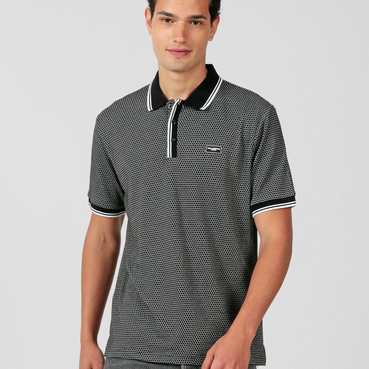 KARL LAGERFELD - Polo deportivo texturizado