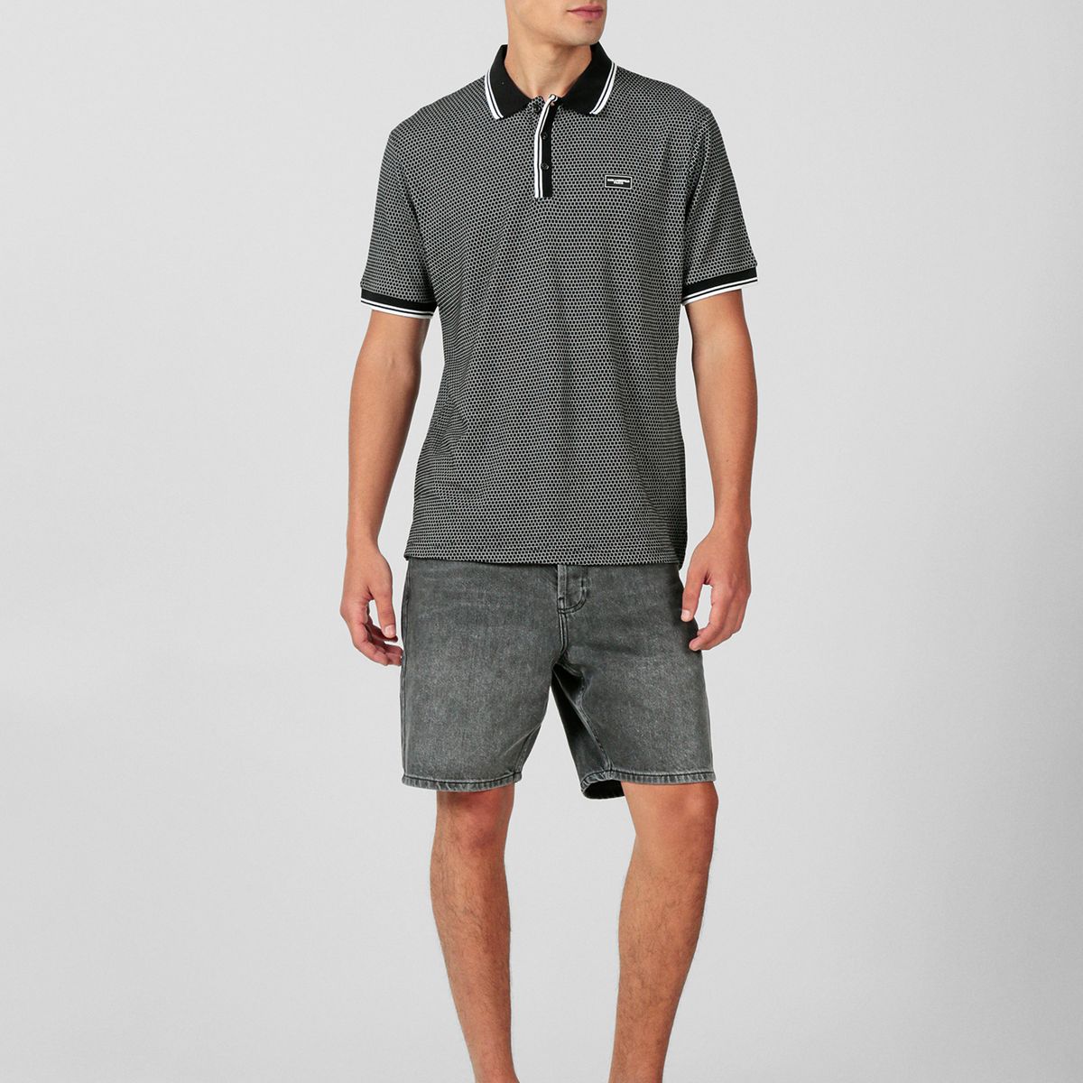 KARL LAGERFELD - Polo deportivo texturizado