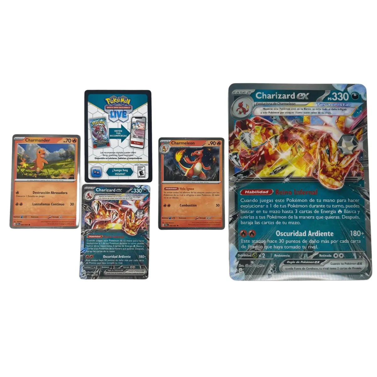 POKEMON - CARTAS POKEMON SET CHARIZARD + 50 CARTAS POKEMON