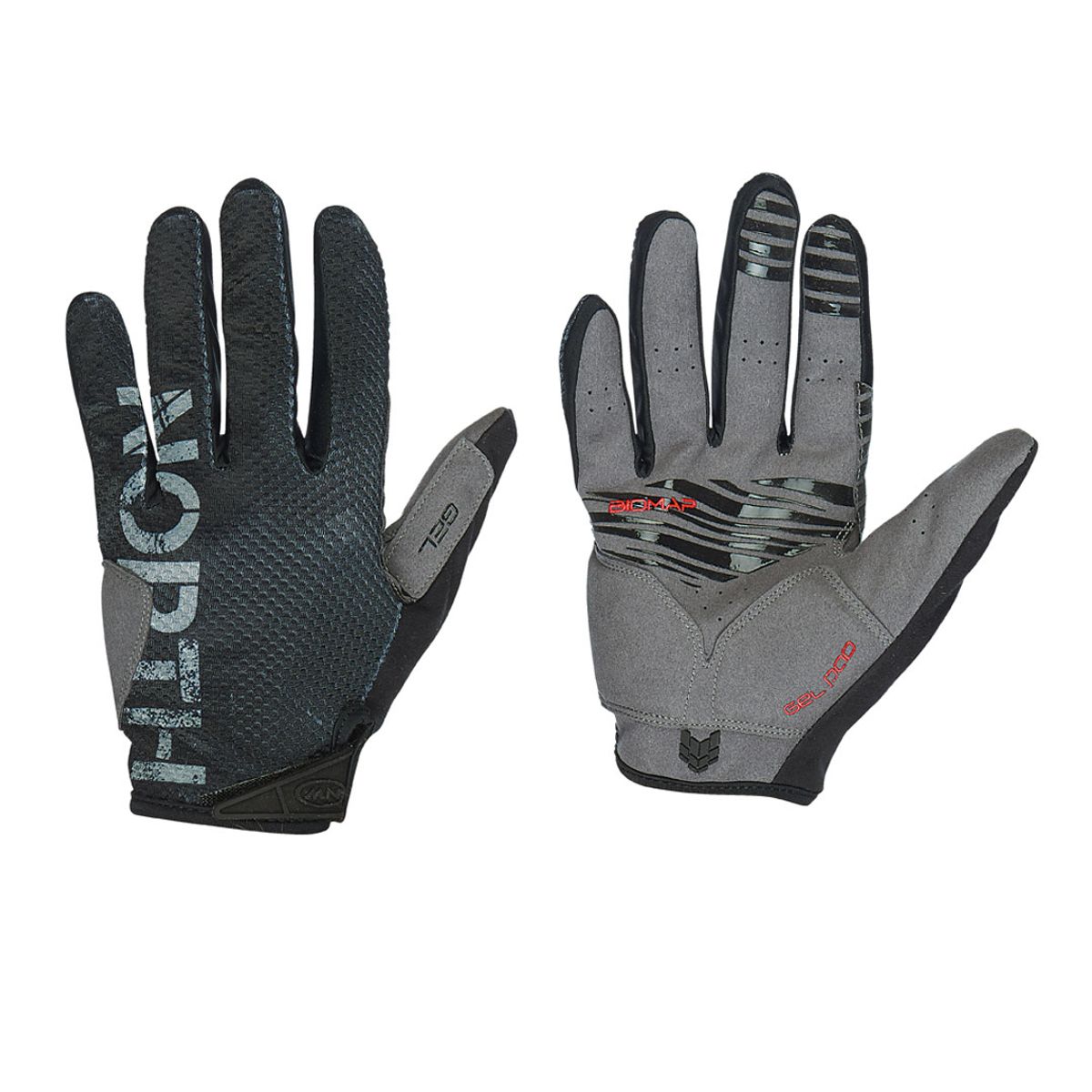 360 - Guantes Ciclismo Northwave Blaze Full Blackgrey