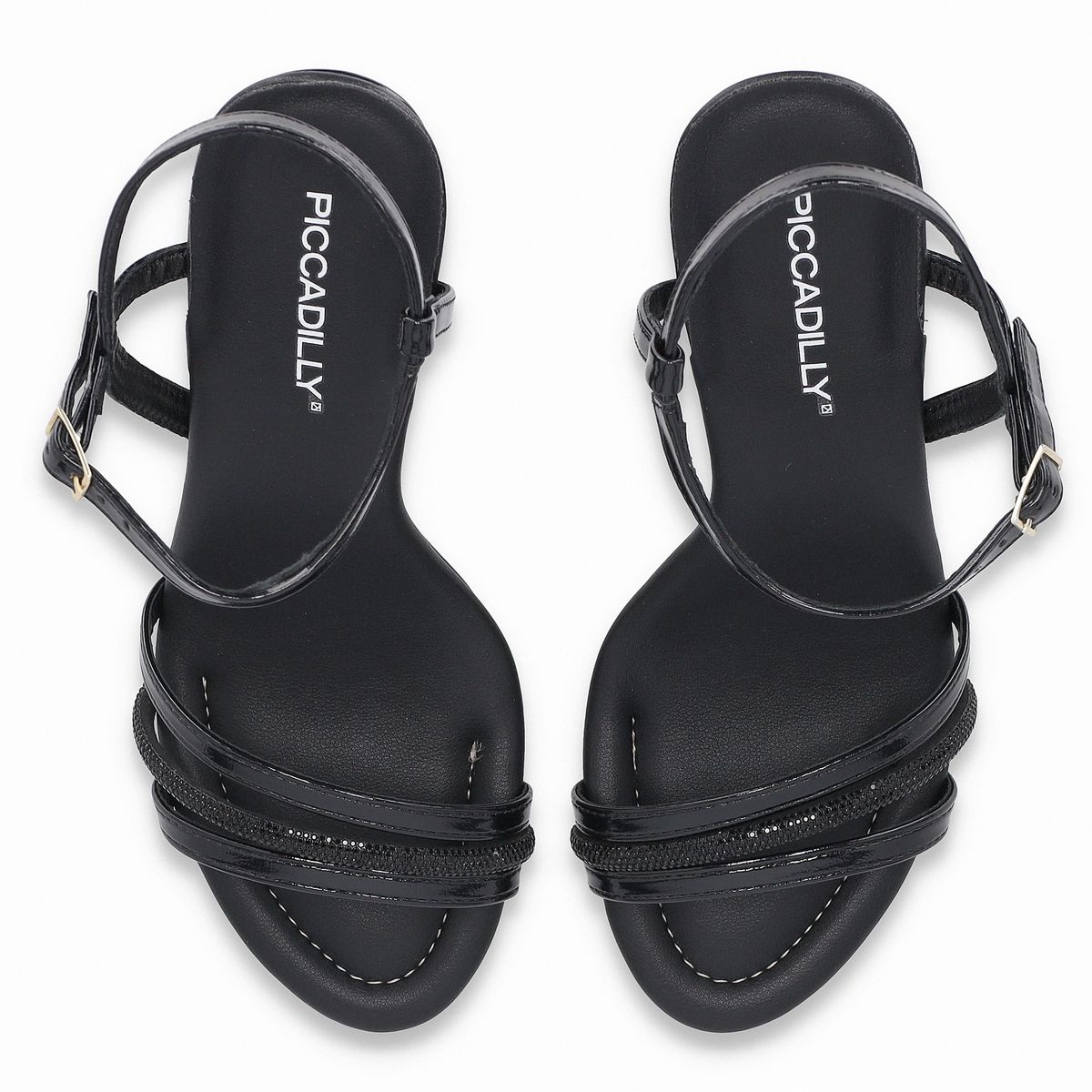 PICCADILLY - Sandalia Mujer Negro/Strass Rafa Piccadilly