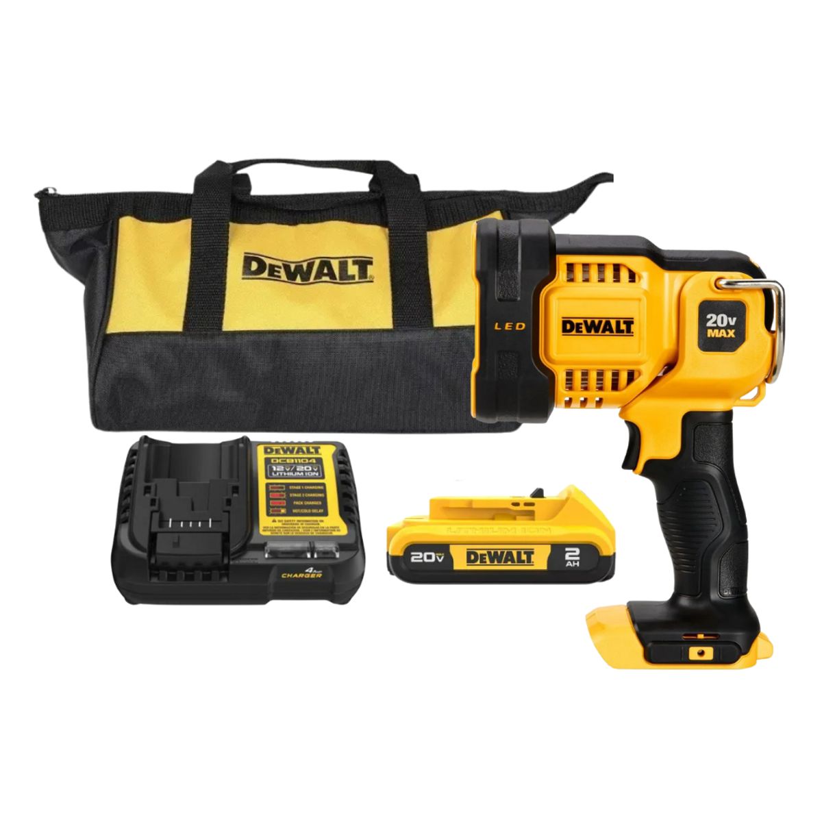DEWALT - Luz Led Para Trabajo 20v Car/Bat. 2Ah + Bolso Dewalt DCL043