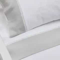 BABYROSEN - Set Sábana Cuna Algodón Deshilado Salvia