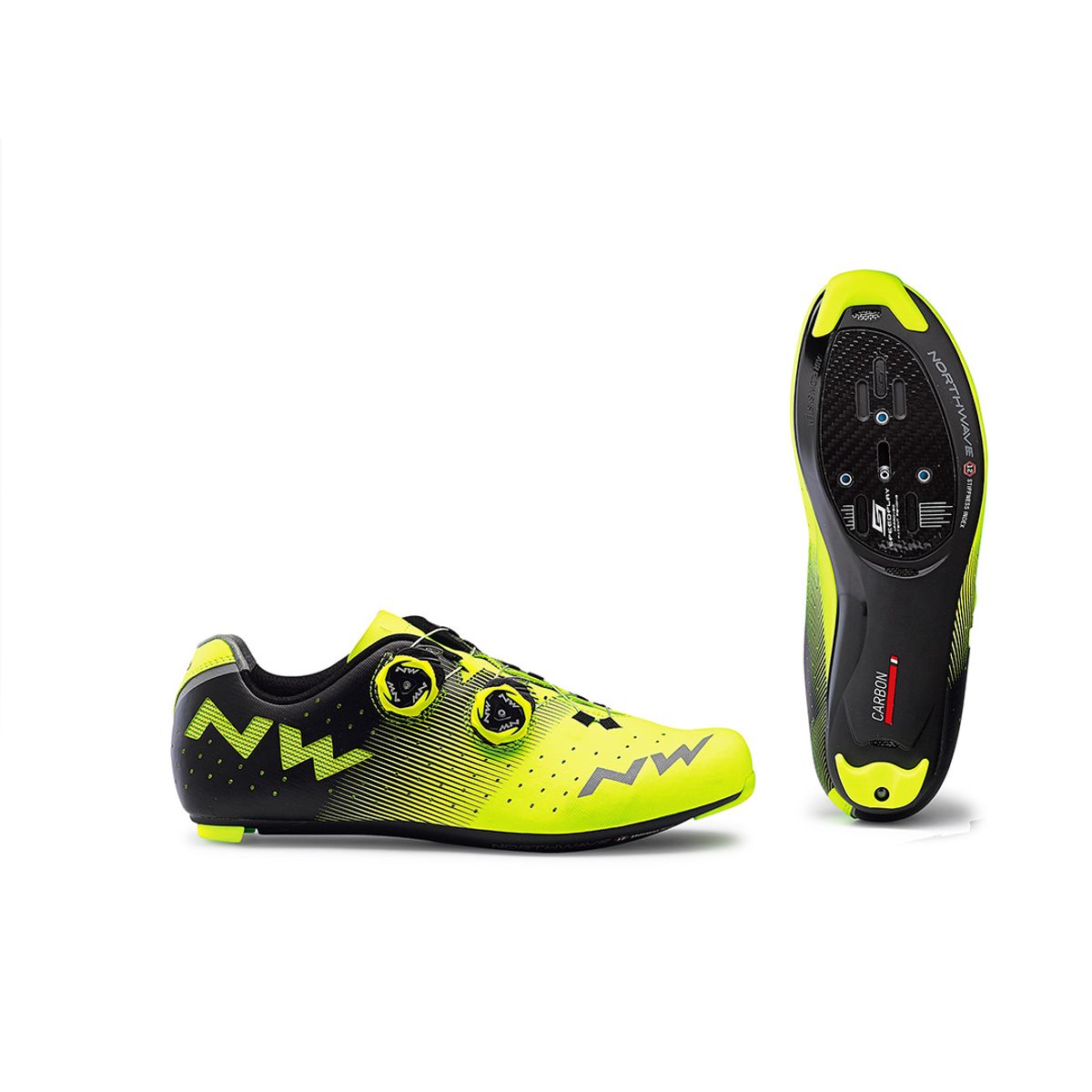360 - Zapatilla Ciclismo Ruta Northwave® Revolution Yellowblack
