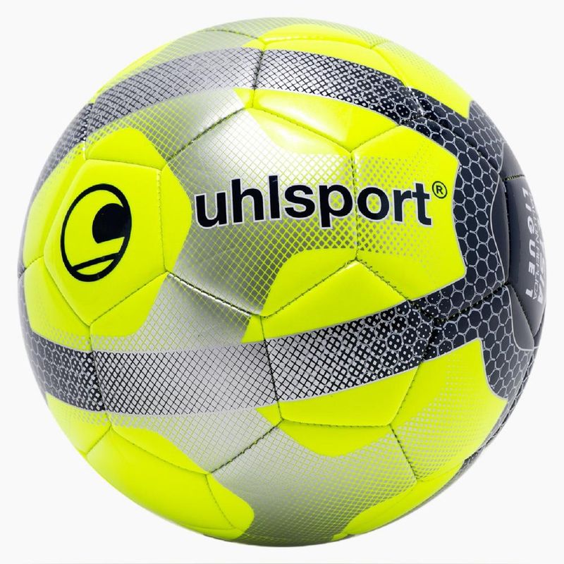 UHLSPORT - Pelota Futbol Elysia Replica Amarillo FluorAzúlPlata N°5 Uhlsport